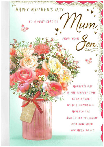 Picture of HAPPY MOTHERS DAY TO A VERY SPECIAL MUM FROMYOUR SON CARD